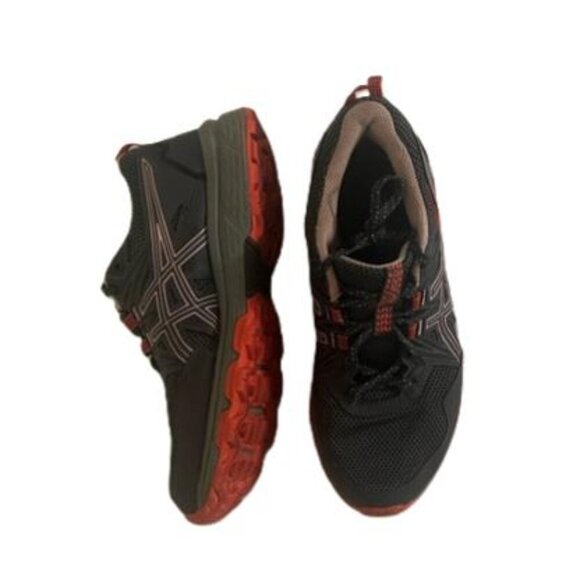 Asics Shoes - Asics Gel-Venture Women's 8 Grey and Red Trail Running Sneakers, Size 8